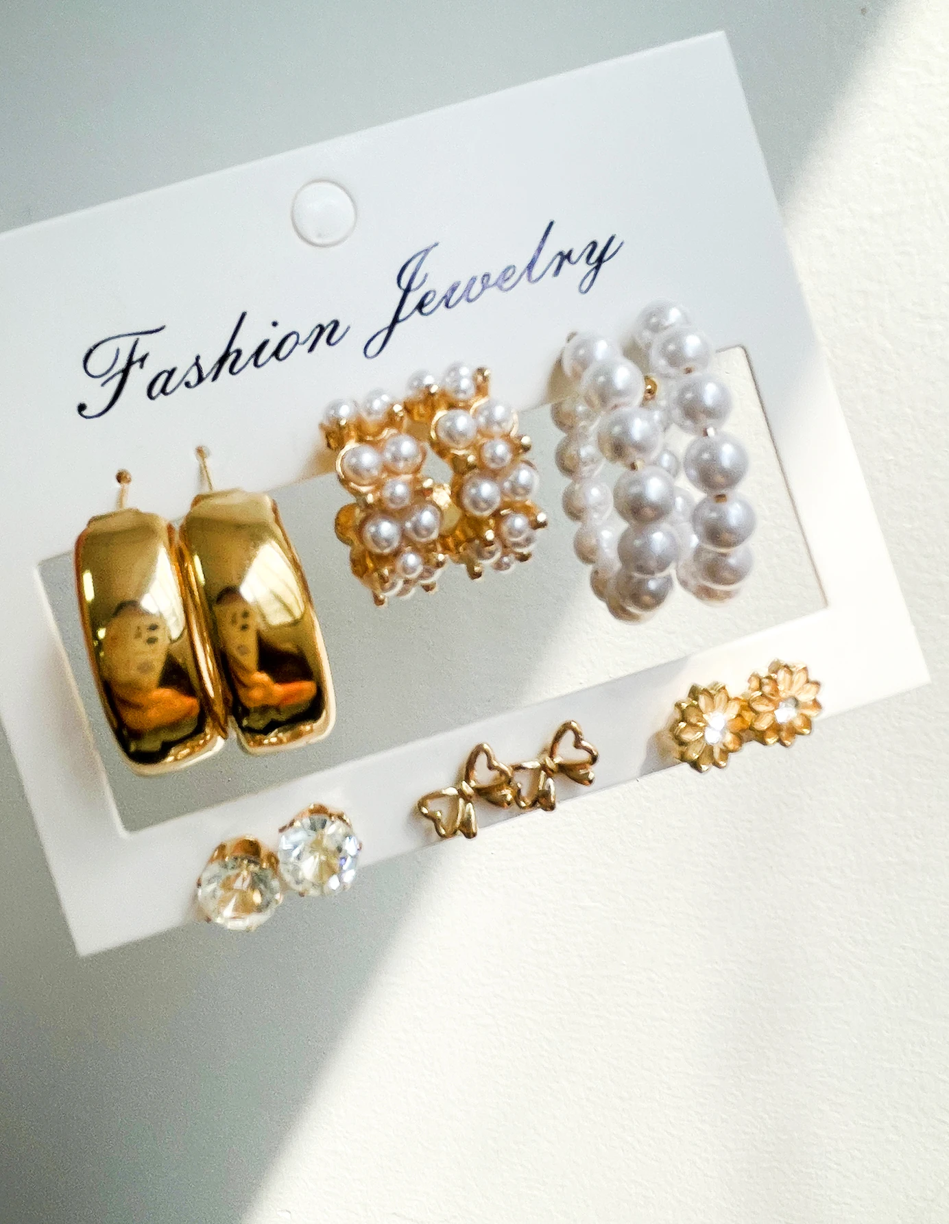 12 шт. изысканный бант цветок модный сплав искусственный жемчуг набор сережек