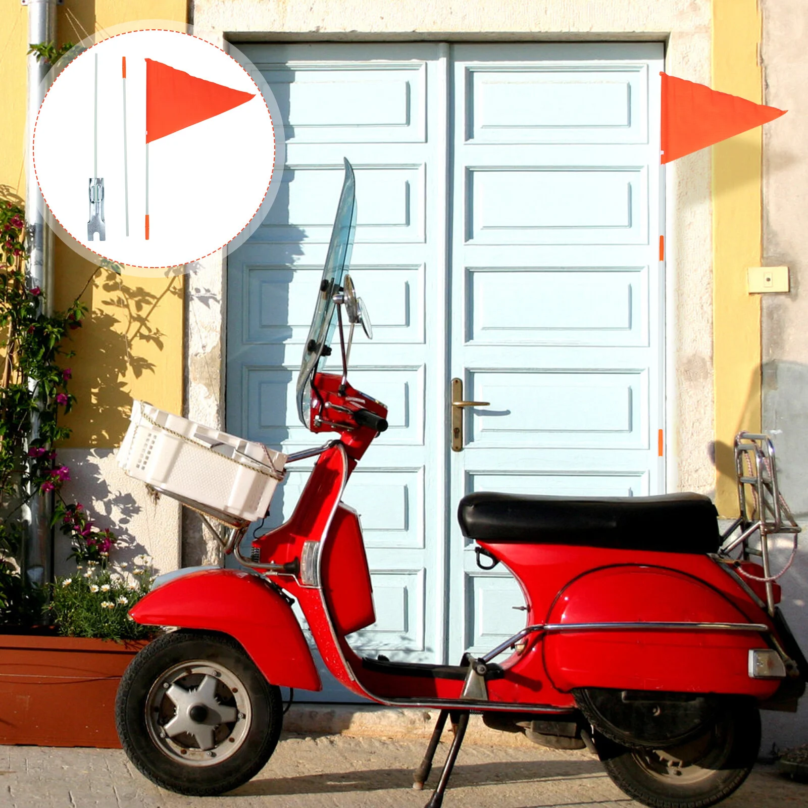 

Sign Stand Flagpole Bike Girls Bicycle Tail Advertising Car Fold Universal Bracket