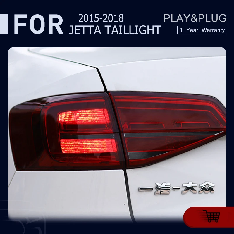 

Car Styling For 2015-2018 Jetta Sagitar LED Taillight Assembly Upgrade Highlight Dynamic Signal Lamp Hot Sales Automotive
