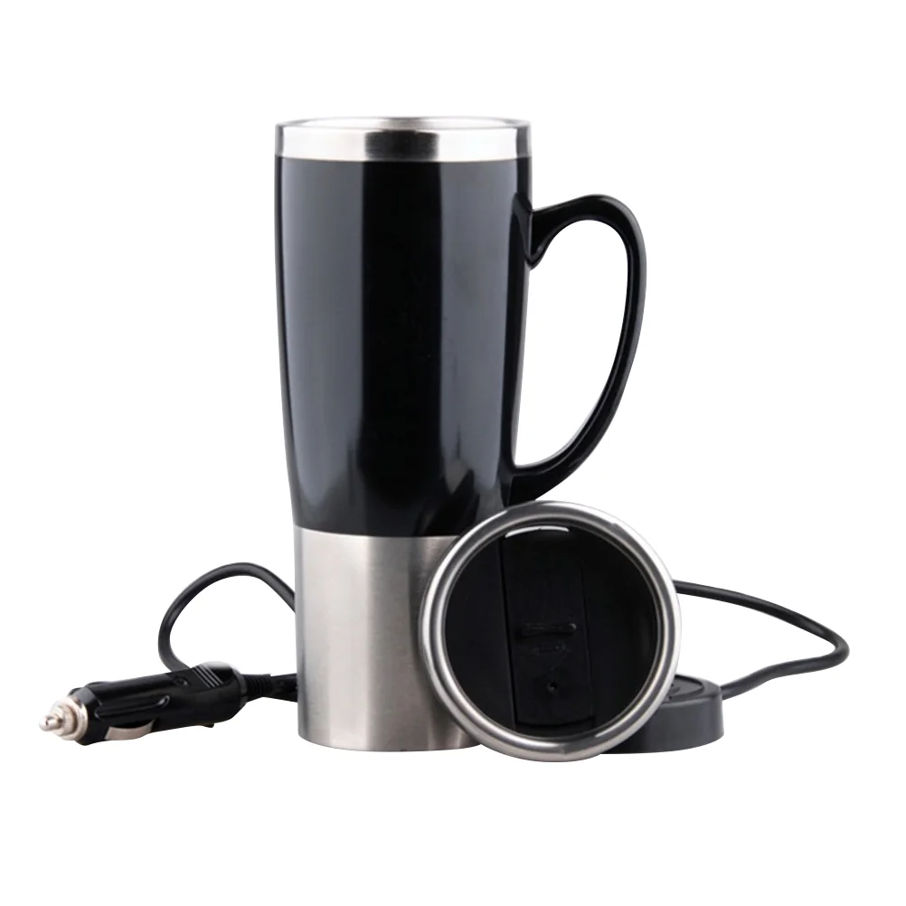 

1pc Electric Kettle Universal Stainless Steel Heating Cup for Vehicle Car
