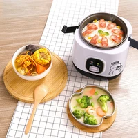 1 2l portable mini electric rice cooker 2 layers heating food steamer multifunction meal cooking pot lunch box cooking machine