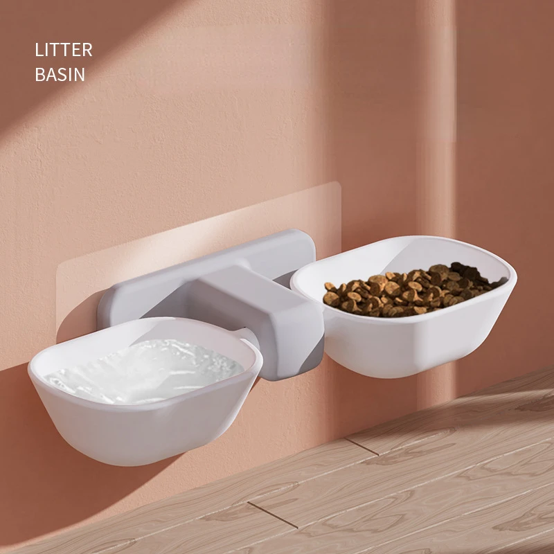 

Dog Durable 2023 Bowl Bowls Gatos Accessories Cat Pet Small New Wall-mounted Pet Feeder Hanging Feeding Bowl Items Water