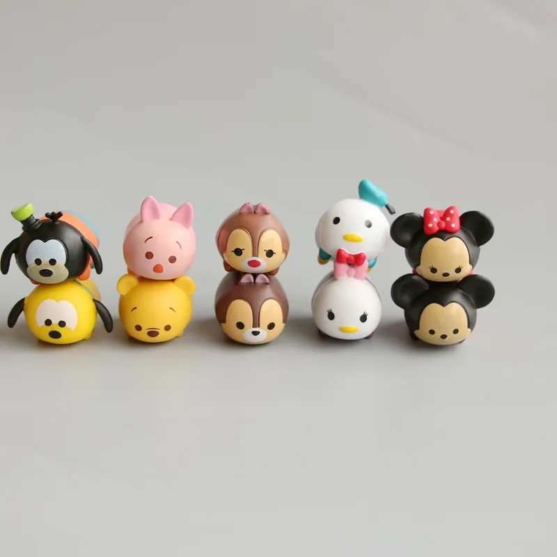 10шт/набор фигурок Tsum Микки Минни Модельные куклы для детей Подарки Мультик Disney Коллекционные игрушки для родителей.