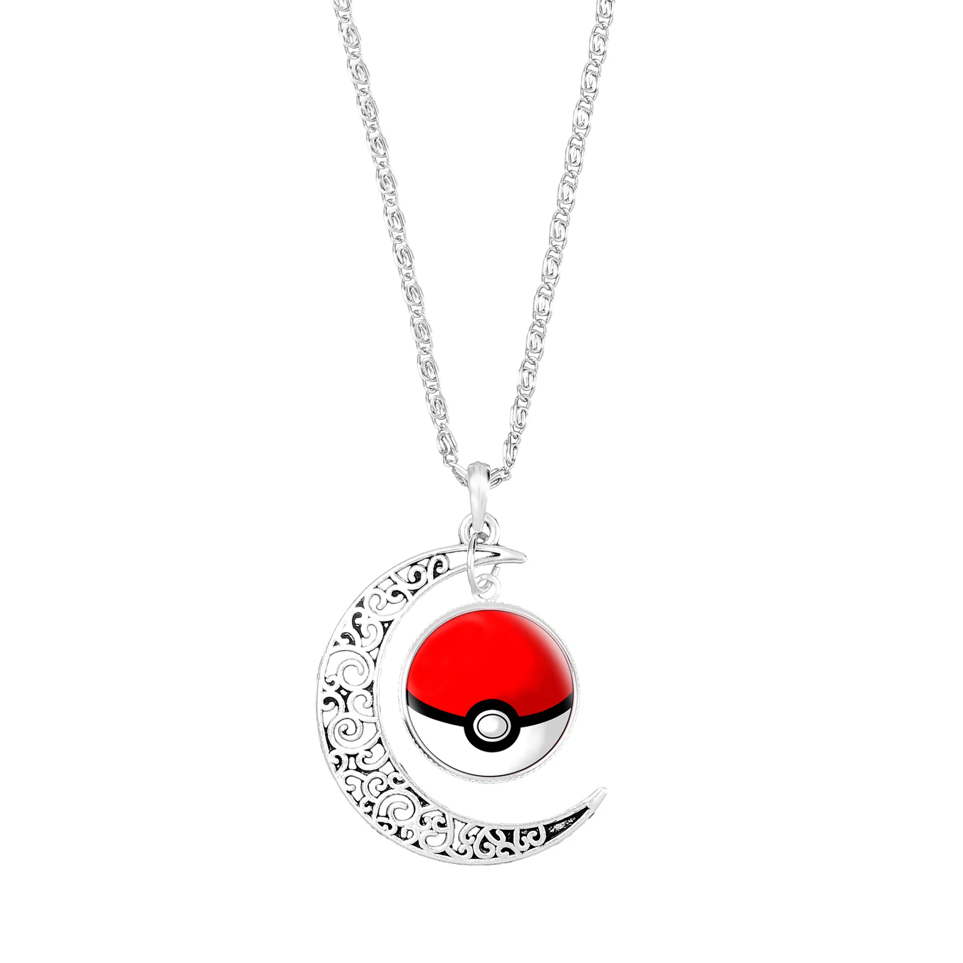 

Anime Pokemon Go Moon Time Gem Cabochon Necklace Peripheral Ornament