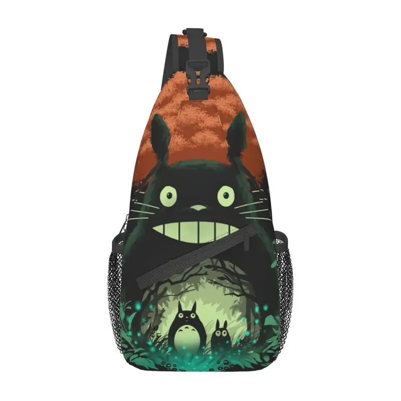 

My Neighbor Totoro Japan Anime Sling Chest Bag Manga Hayao Miyazaki Crossbody Shoulder Backpack for Men Travel Hiking Daypack