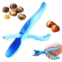 1 pcs chestnut clip chestnut peeler scissors kitchen nut tool ergonomic chestnut tongs practical tool for peeling