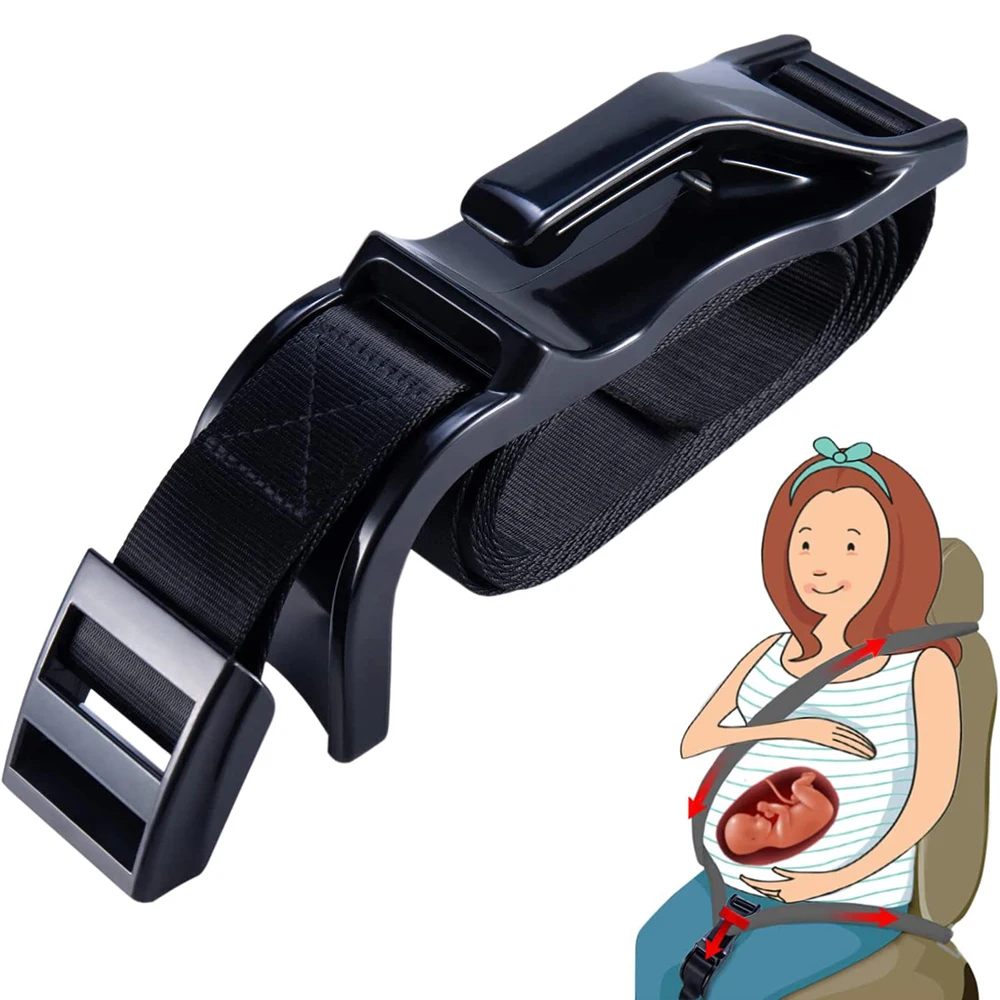 

Car Seat Belt Adjuster Extender Kit Comfort and Safety for Maternity Moms Belly Unborn Baby Protector Pregnant Driving Safe Belt