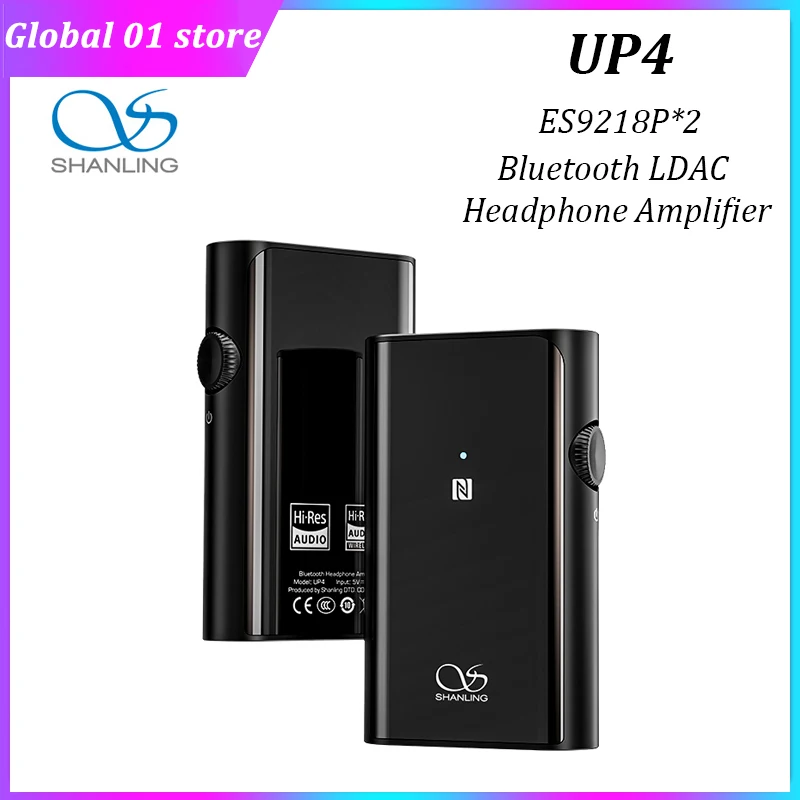 

SHANLING UP4 ES9218P*2 Headphone Amplifier USB C DAC Type-C To 3.5 2.5 mm Balance Jack Dual Bluetooth 5.0 CSR8675 LDAC Audio AMP