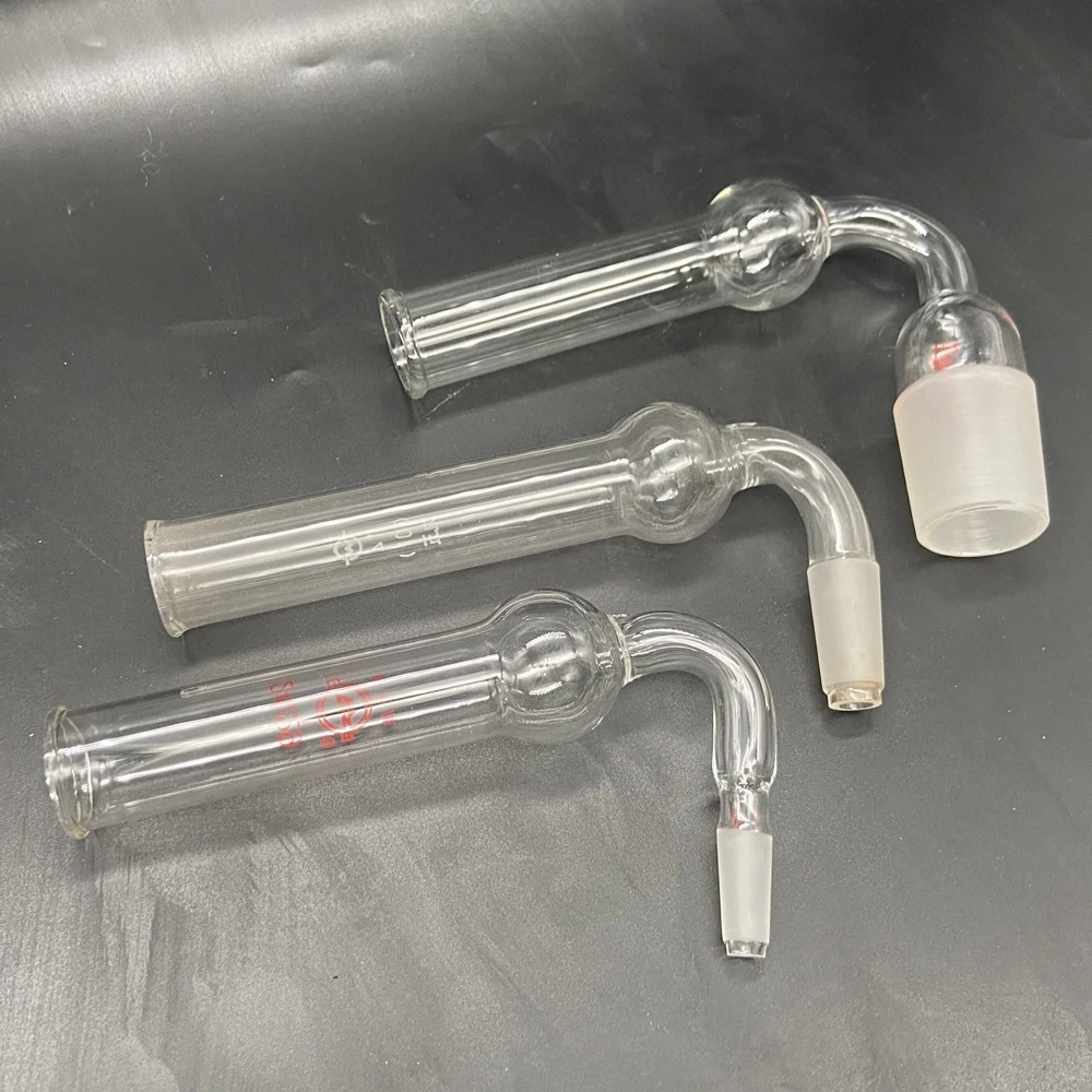 

1Pc/Lot Bent Drying Glass Tube Adapter With 14/23 19/26 24/29 29/32 Male Joint Laboratory Glassware