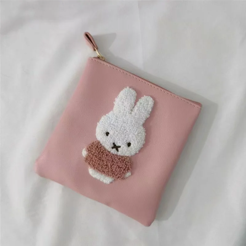 Мультяшная плюшевая сумка Miffy с вышивкой из искусственной кожи косметика для