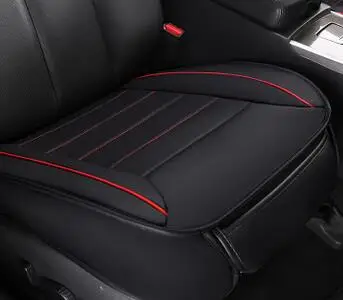 

PU Leather Deluxe Car Cover Seat Protector Cushion Black Front Cover Universal