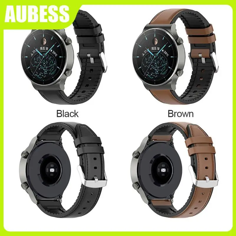 

Silicone Strap Unisex Smart Accessories Leather Strap Waterproof Replaceable Watchband For Huawei Watch Gt2 Sweatproof