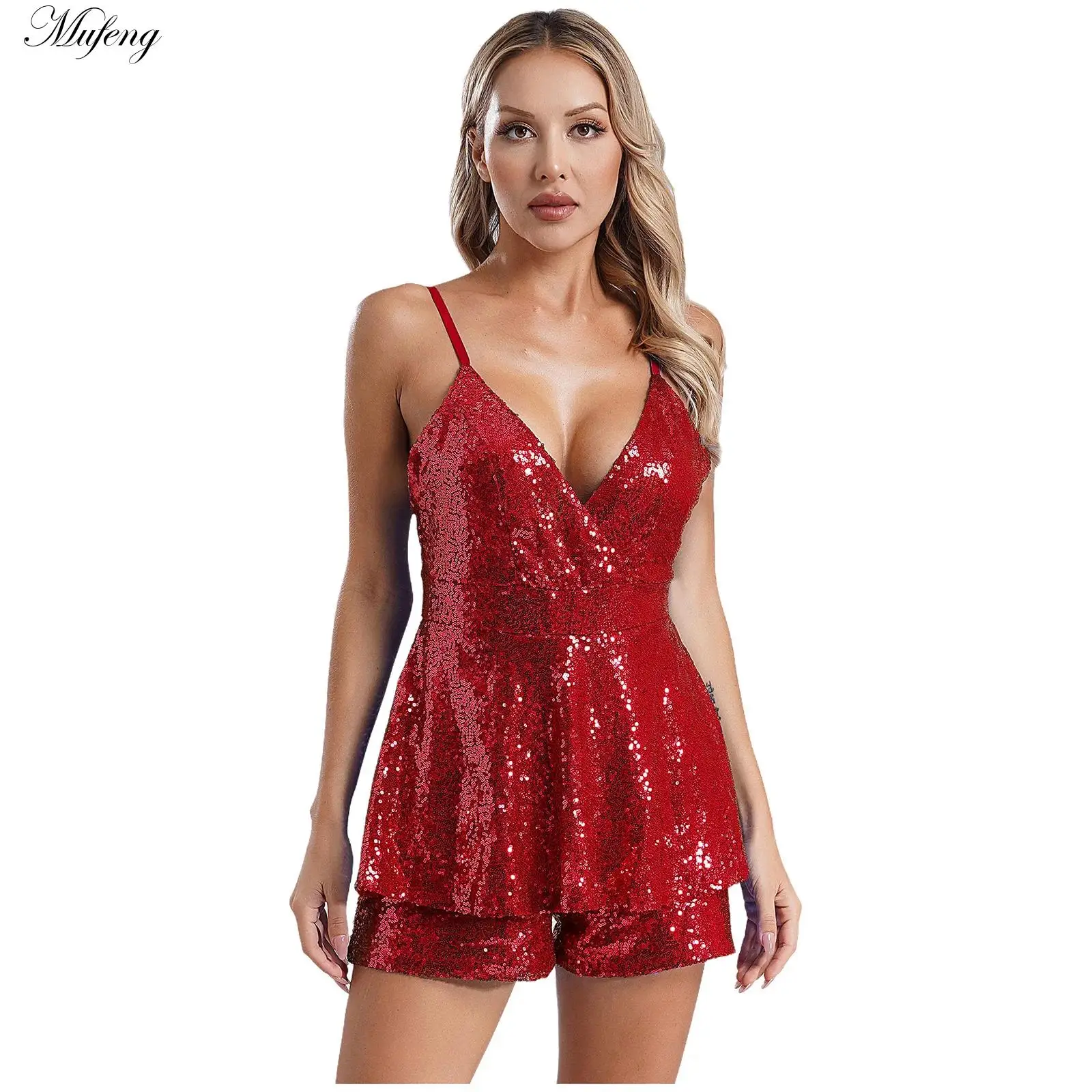 Женское платье для полярного танца блестящий женский комбинезон юбка-брюки