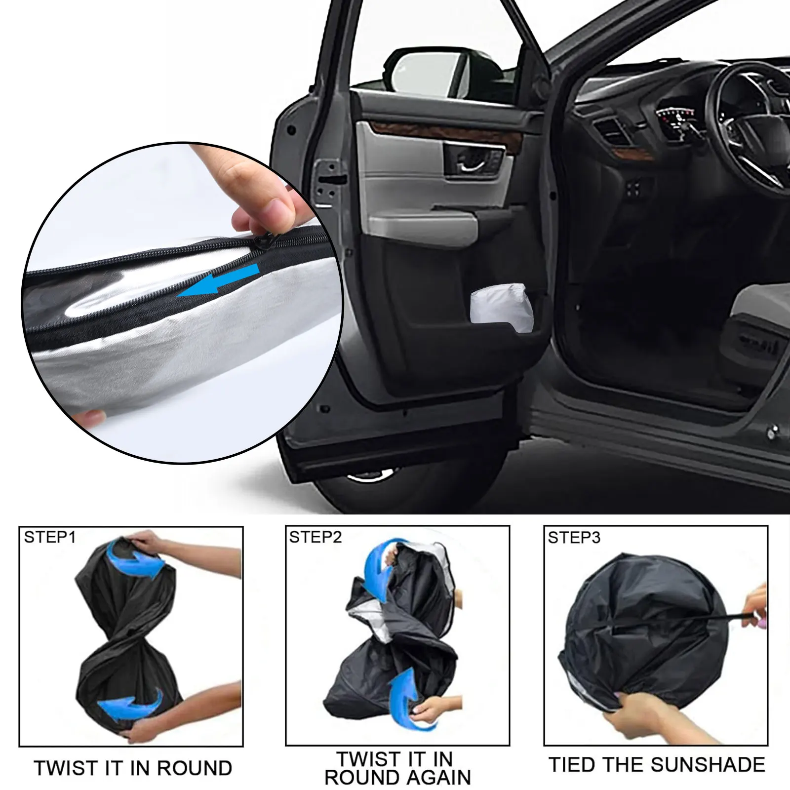 Солнцезащитный козырек на лобовое стекло автомобиля защита от УФ-излучения для