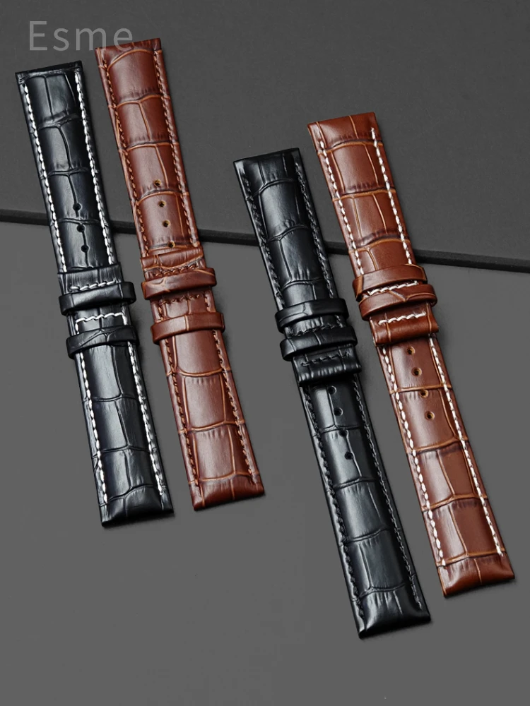 Ремешок из натуральной воловьей кожи для часов Casio Seiko цвет в ассортименте