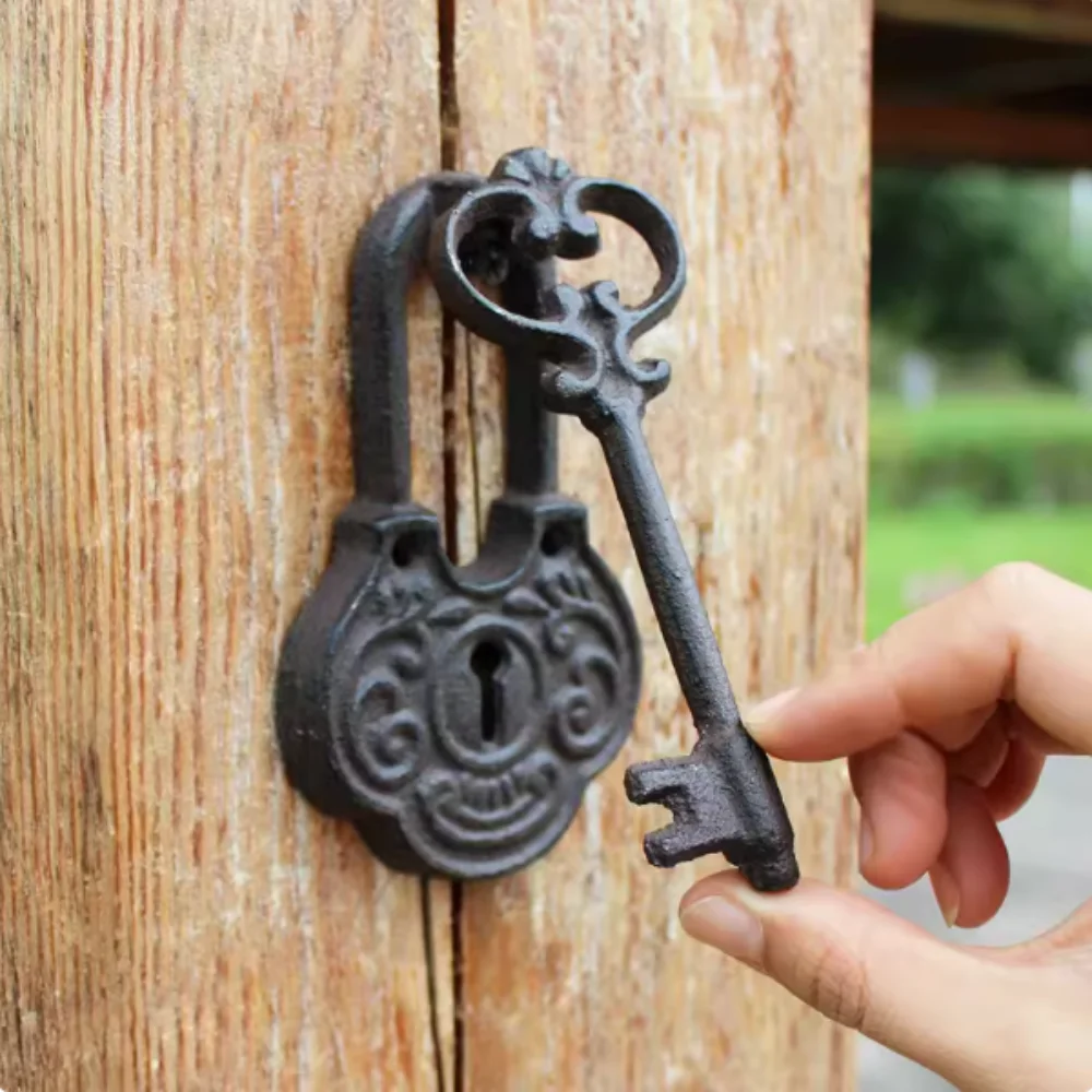 Европейские креативные чугунные изделия дверная ручка в стиле ретро кованая