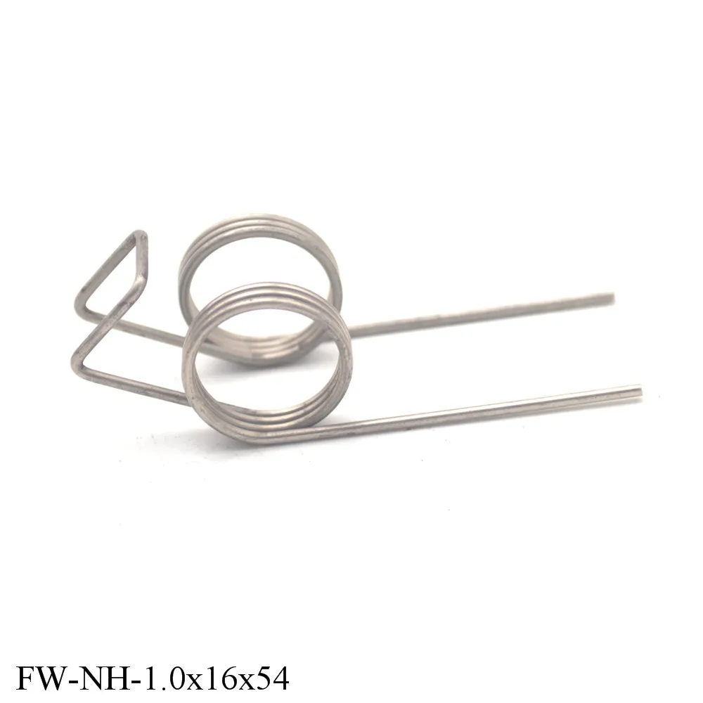 4 шт., двойная торсионная пружинная проволока из нержавеющей стали на заказ, внешний диаметр 1 мм, 16 мм, аксессуары для сельскохозяйственной техники, пружина