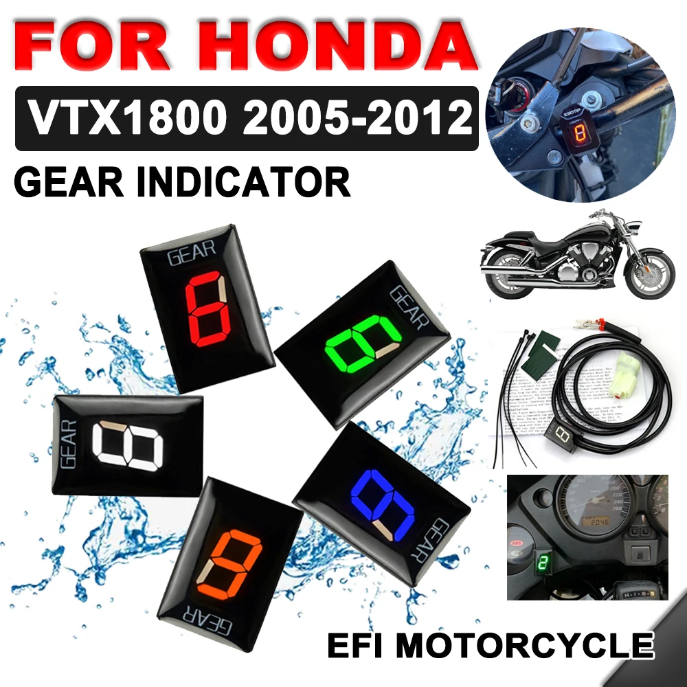 

Gear Display Indicator For Honda VTX1800 VTX 1800 2005 2006 2007 2008 2009 2010 2011 2012 EFI Motorcycle Accessories Speed Meter