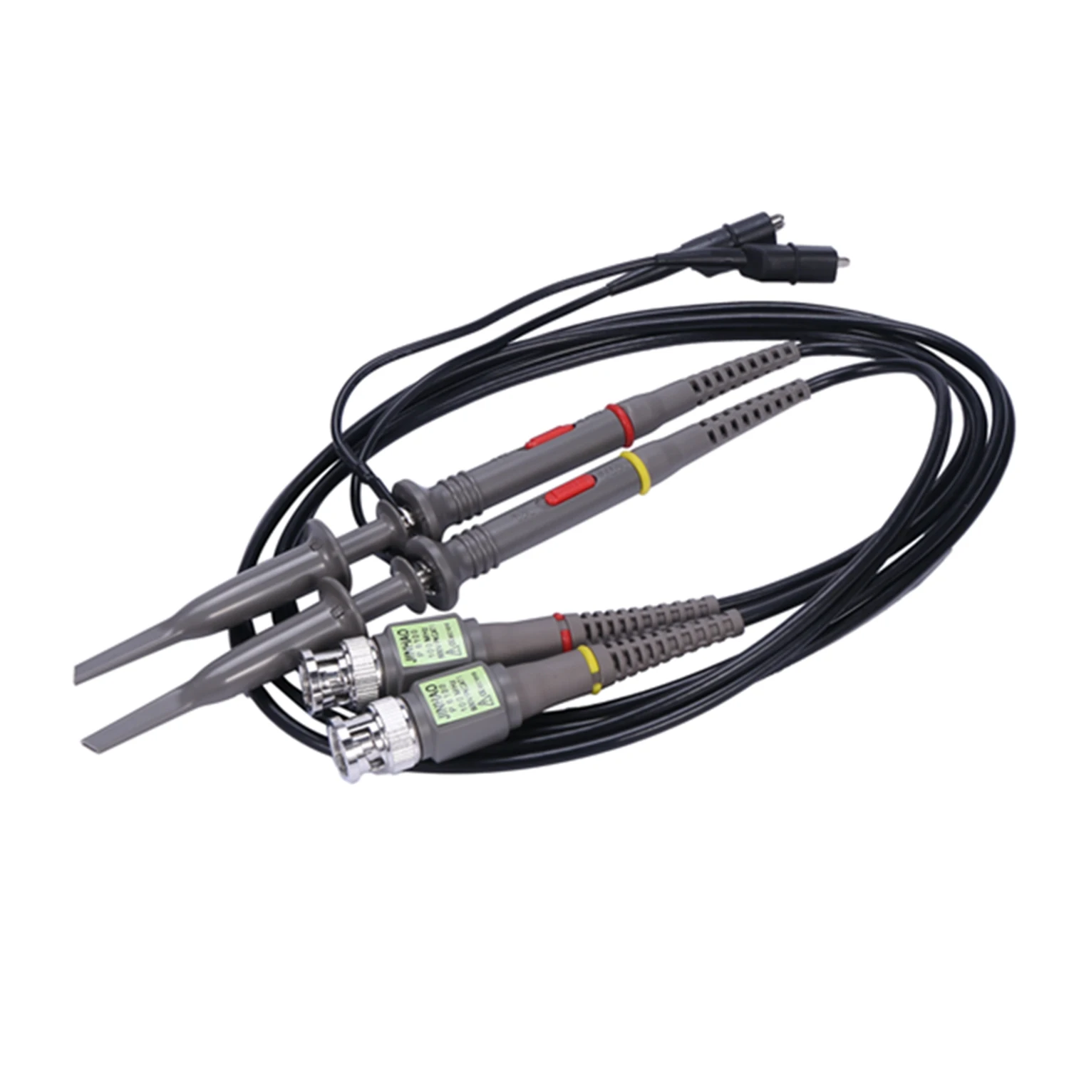 

2 Pack P6100 100 MHz Oscilloscope Probe 10:1 and 1:1 Switchable for Rigol Atten Owon Siglent