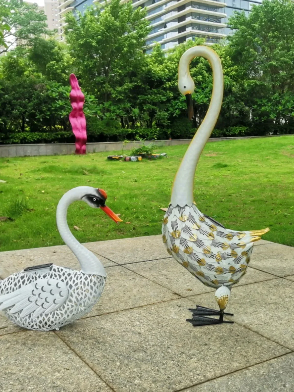 Парк живописная тематическая вилла уличный двор кованая железная фотолампа