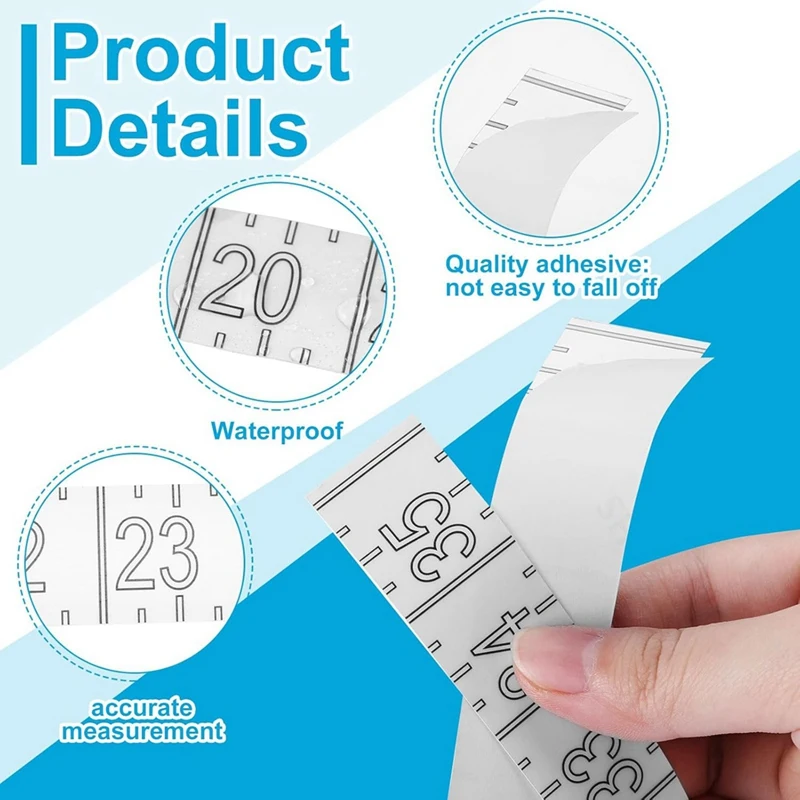 72-дюймовая измерительная лента для рыбы водостойкая линейка наклейка прозрачная