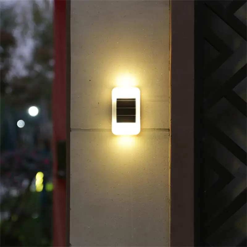 

Solar Wall Lights Outdoor Solar Lamp Waterproof Solar Powered Sunlight Street Light For Garden Decoration