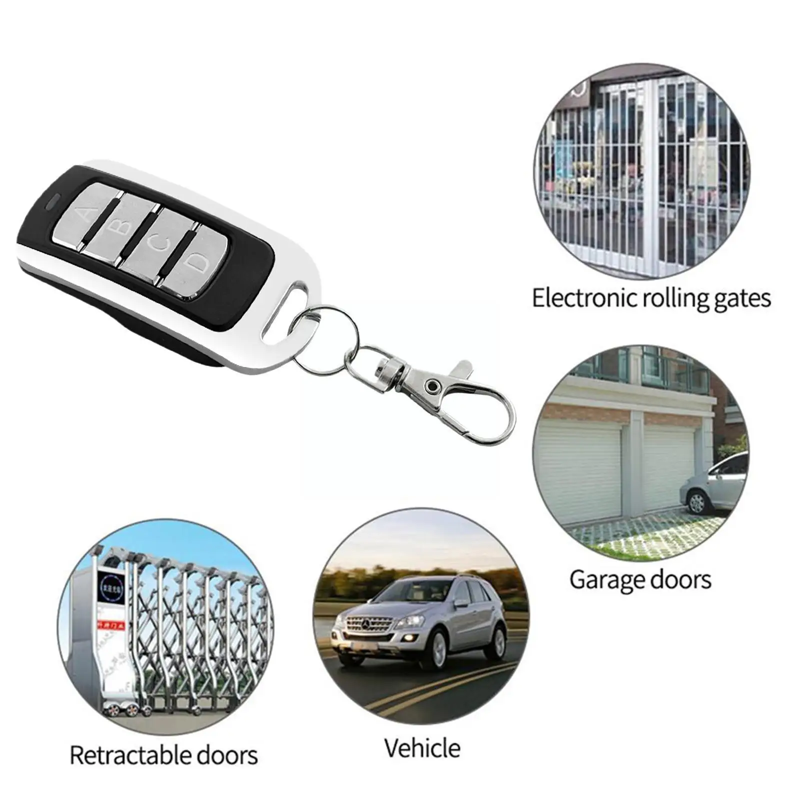 

Automatic Door Remote Control AUTO SCAN Multi Frequency Multi Rolling Open Gate Code Duplicate Brand 280-868MHZ 433.92MHz F O3K4