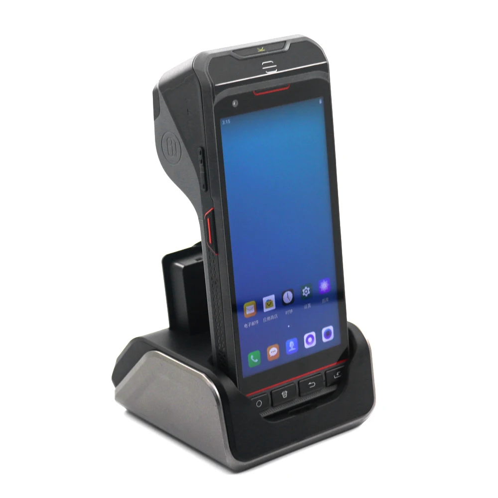 Android 13 Ручной 4G Pos 5 5-дюймовый с 2D-сканером/NFC 4 + 64 ГБ терминал Встроенный принтер