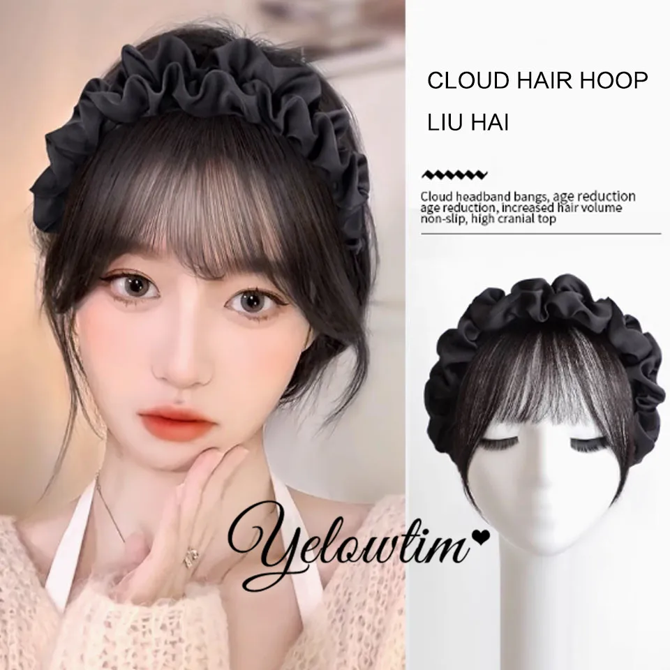 Парик с повязкой для волос женщин натуральный невидимый и бесшовный повязка на