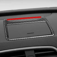 car styling for audi q3 carbon fiber sticker central control dashboard navigation frame cover trim auto sticker 2013 2018