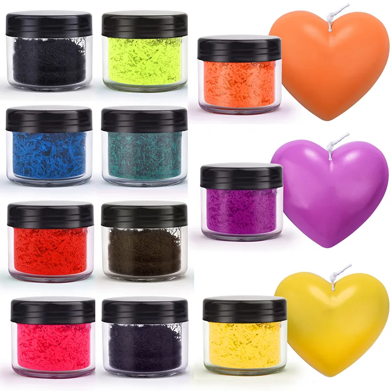 12 Colors Candle Dyes Soy Making Pigment DIY Aromatherapy Wax Filamentous Non-toxic Colorant |