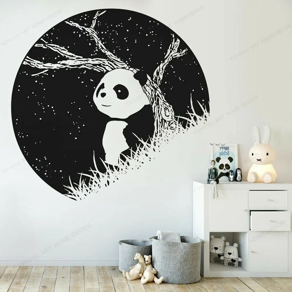 

Removable Starry Sky Panda Wall Sticker Art Home Decor Viny Removable Wall Decal for Living Room Wall Mural WU241