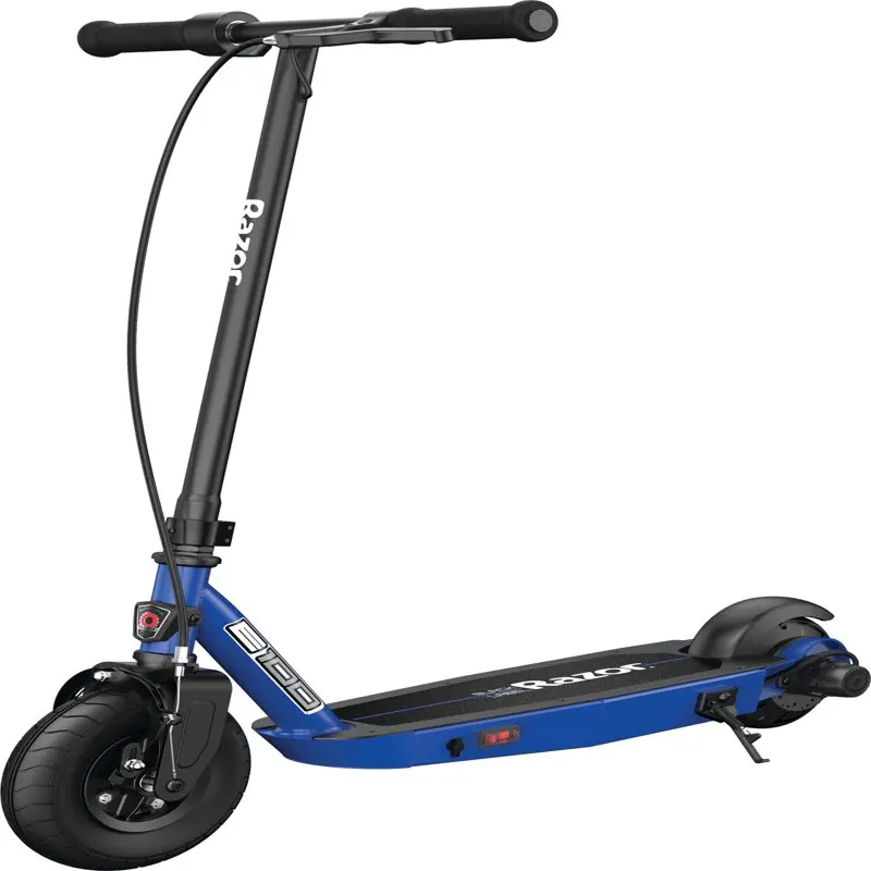 

Label E100 Electric Scooter - Blue, for Kids Ages 8+ and up to 120 lbs, 8" Pneumatic Front Tire, Up to 10 mph & up to 35 mins of