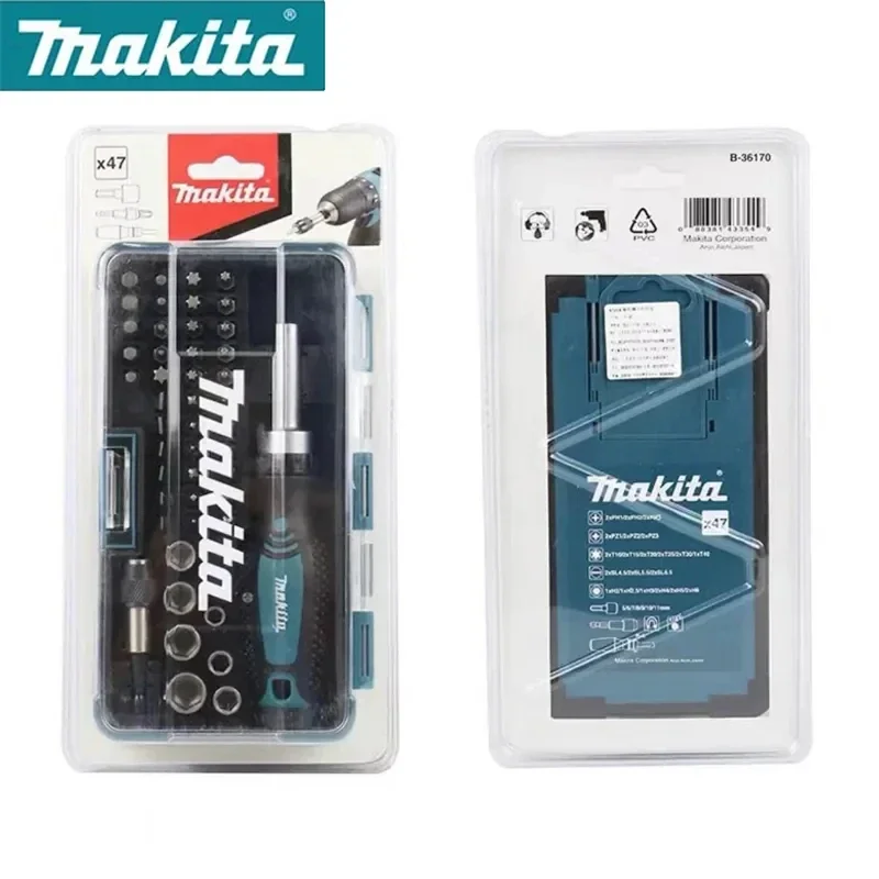 

Makita B-36170 отвертка с храповым механизмом, ручные инструменты, биты для прецизионного ремонта гаечных ключей, многофункциональный инструмент, шестигранный Дрон, звездообразная трещоточная головка