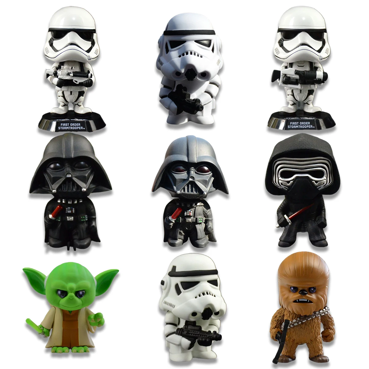 

Star Wars Animation Movies Peripheral Toys Q-Version Movable Dolls Figure Model Darth Vader Imperial Stormtrooper Kylo Ren
