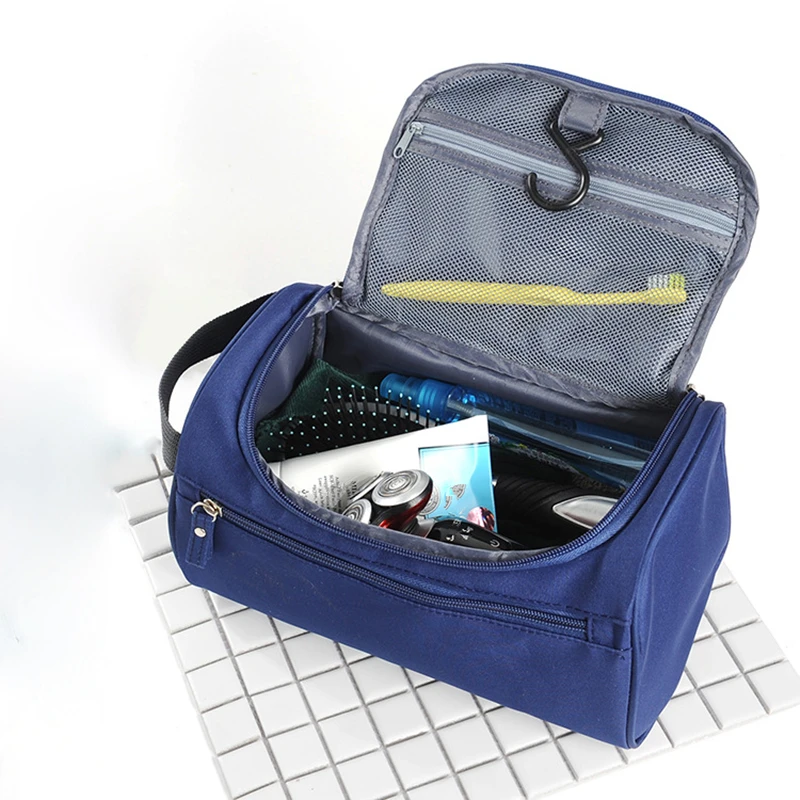 

[With hook] Toiletry Bag Oxford Waterproof Travel Cosmetic Bag Men's Portable Storage Bag Cosmetic Storage Bag