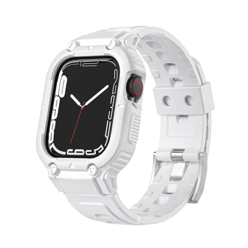 Suitable for Apple watch band Ultra49mm iwatch integrated molding strap armored TPU strap 45mm44mm40mm41mm