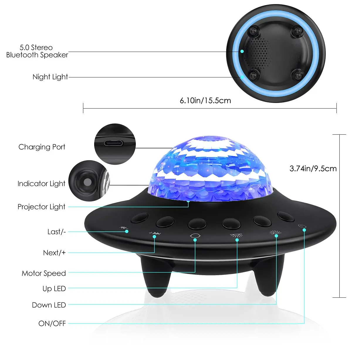 Галактический проектор Звездные проекторы светодиодная лампа ночник декор для