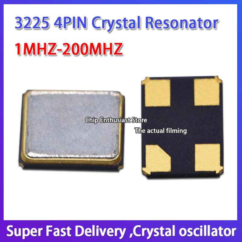 

10 шт. 3225 E3SB24.0000F12M12 12PF 10PPM SMD пассивный Кристальный Кварцевый резонатор с металлической поверхностью 3,2x2,5 мм 4P