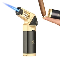 galiner cigar lighter new jet smoking accessories butane gas refillable torch lighter with cigar punch professional