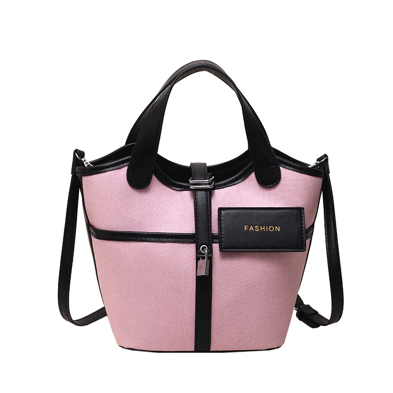 

Новинка 2023, Холщовая Сумка для женщин, модная сумка контрастных цветов на одно плечо, женская маленькая дизайнерская сумка-мессенджер