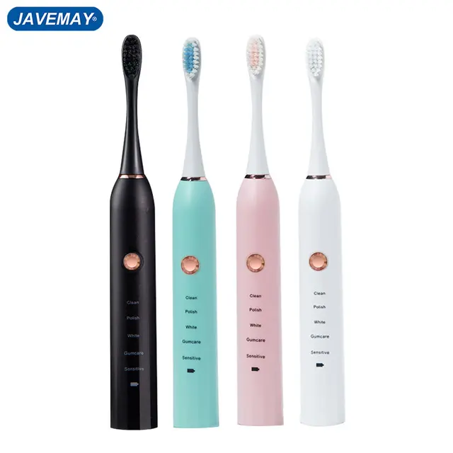 Electric toothbrush rechargeable black white sonic teeth brush oral hygiene ipx7 waterproof battery model sonic toothbrush j208