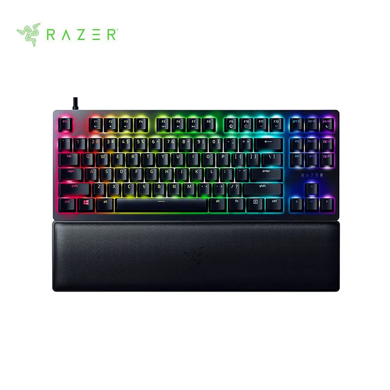 

Razer Huntsman V2 TKL Tenkeyless 87 Keys Gaming Keyboard 8000Hz Polling Rate Detachable TypeC Cable Doubleshot PBT Keycaps