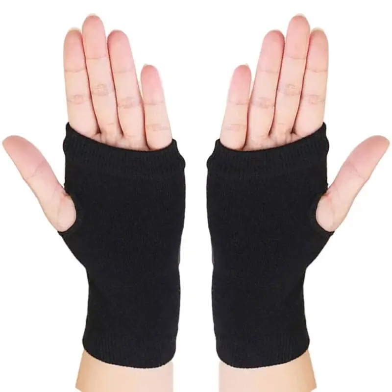 

Winter Fingerless Knitted Gloves Men Women Warm Stretch Elastic Fashion Gloves Winter Outdoor Half Finger Warm Cycling Gloves