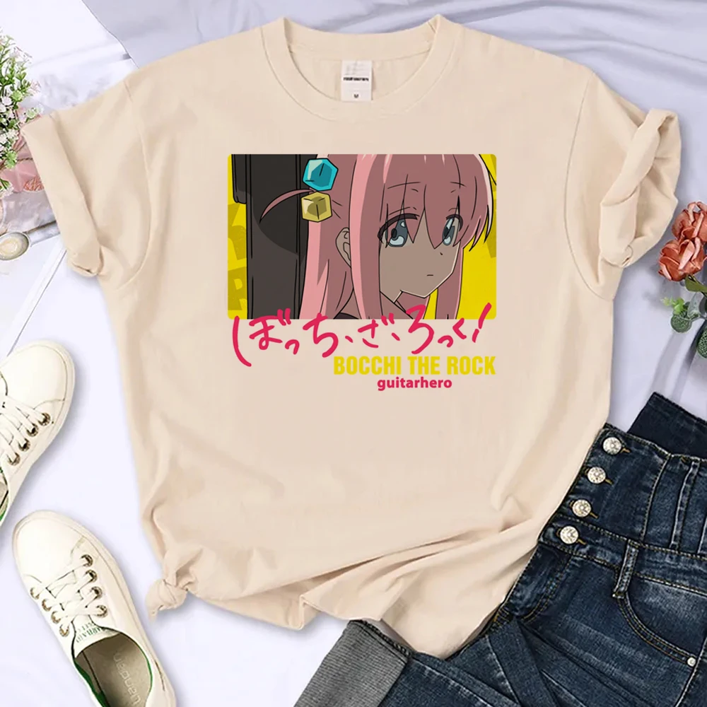 

Женская футболка Bocchi the Rock, японская футболка, женская уличная одежда