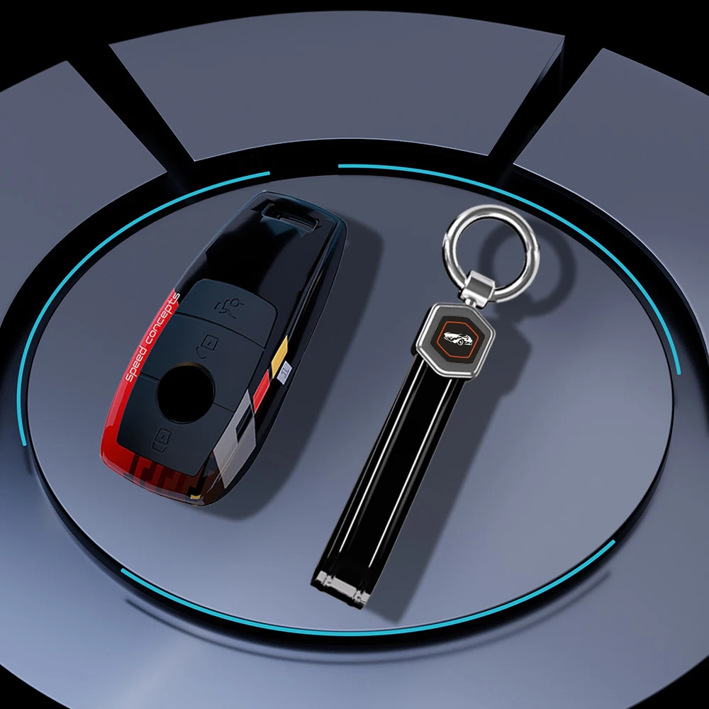 

Чехол для дистанционного ключа автомобиля из АБС-пластика Carbon для Mercedes Benz A C E S G Class W177 W205 W213 X167 W222 CLA GLE GLB GLS AMG Maybach