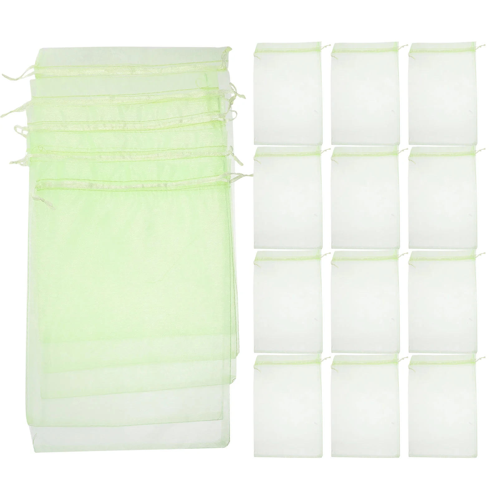 

50pcs Drawstring Mesh Bag Fruit Protection Bag Insect Repelling Bag Garden Fruit Covers Bags Strawberry
