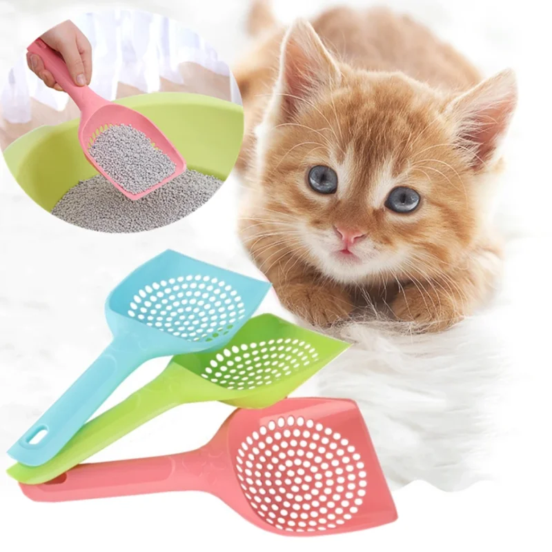 

Plastic Cat Litter Scoop Pet Care Sand Waste Scooper Shovel Hollow Cleaning Tool Hollow Style Lightweight Durable Easy To Clean