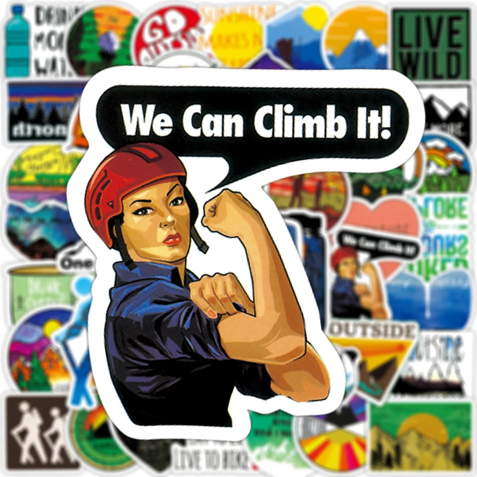 Стикеры для телефонов ноутбуков чемоданов велосипедов 10/50 шт. |