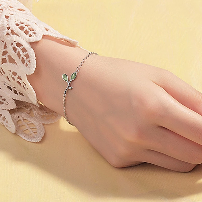 Женский браслет из серебра 925 пробы с эмалью |